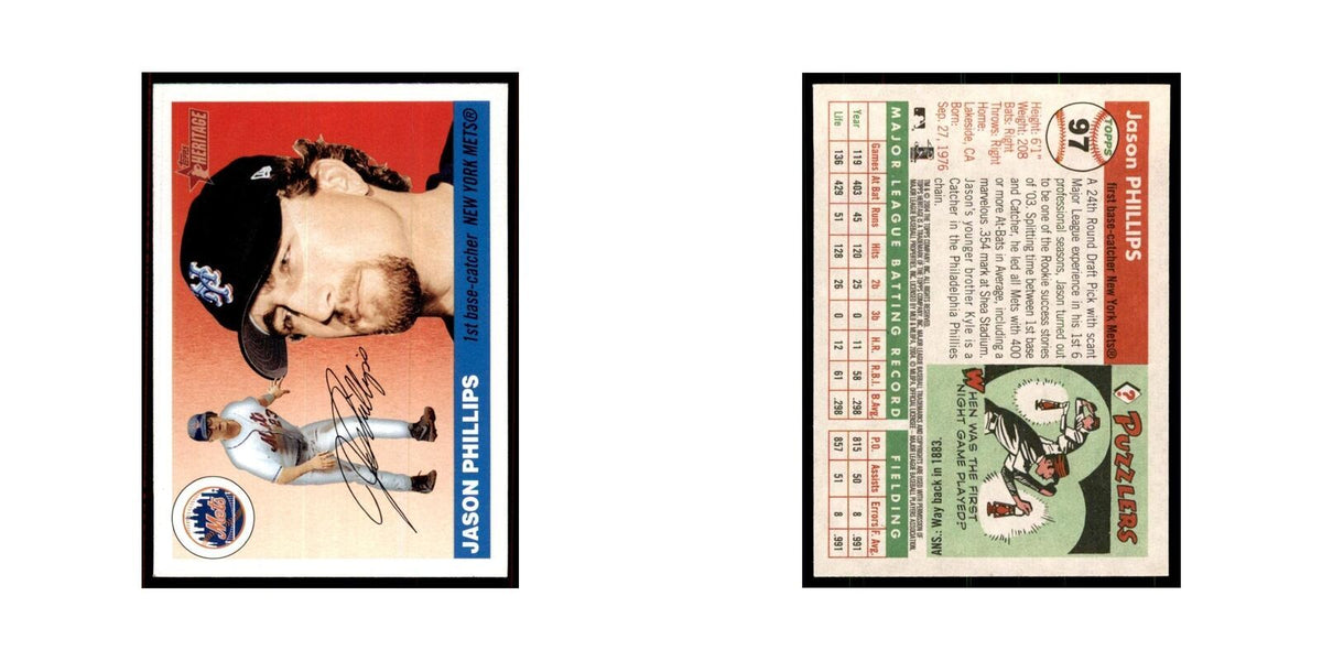 2004 Topps Heritage Jason Phillips Mets #97