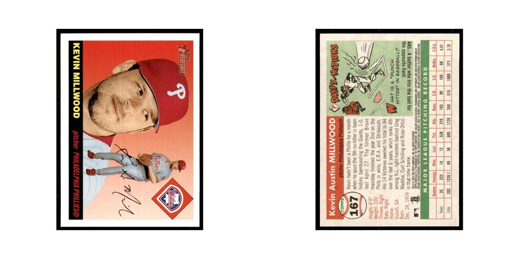 2004 Topps Heritage Kevin Millwood Phillies #167