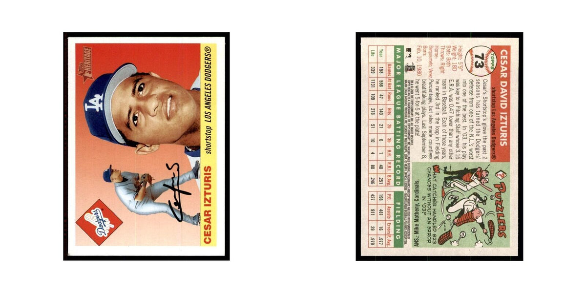 2004 Topps Heritage Cesar Izturis Dodgers #73
