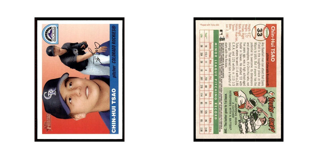 2004 Topps Heritage Chin-Hui Tsao Rockies #33