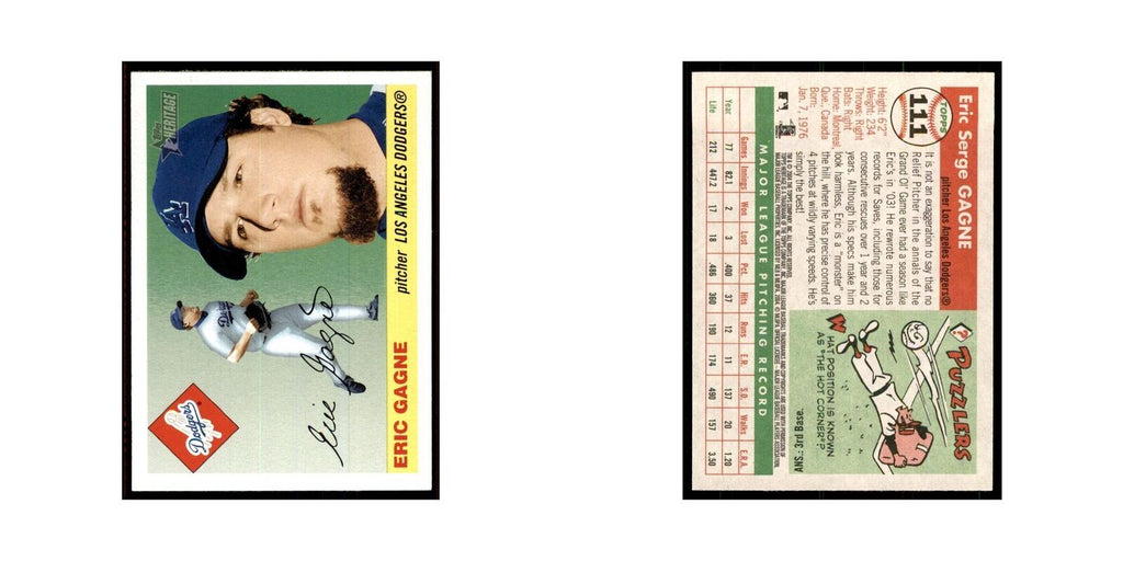2004 Topps Heritage Eric Gagne Dodgers #111