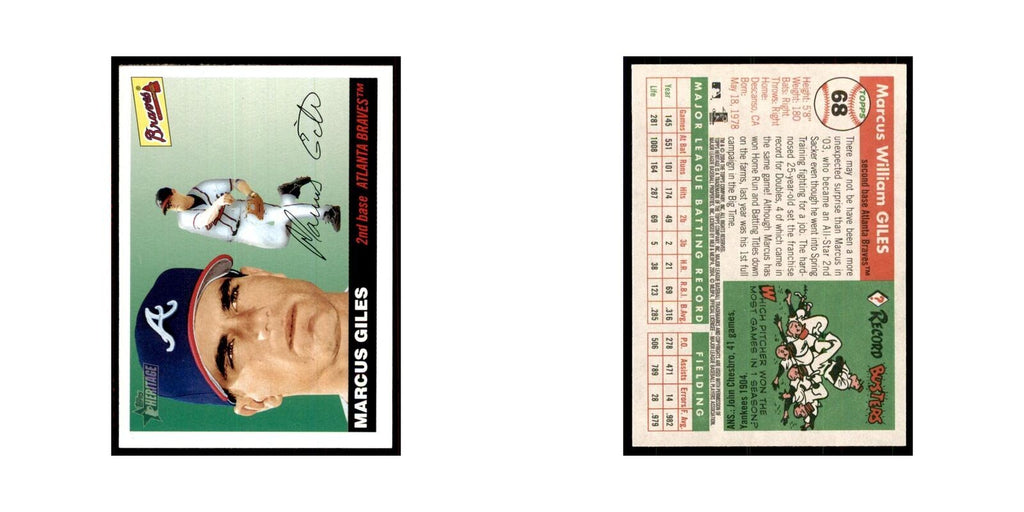 2004 Topps Heritage Marcus Giles Braves #68