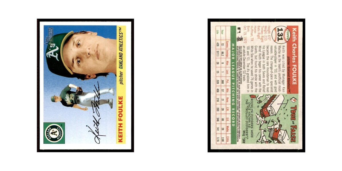 2004 Topps Heritage Keith Foulke Athletics #131