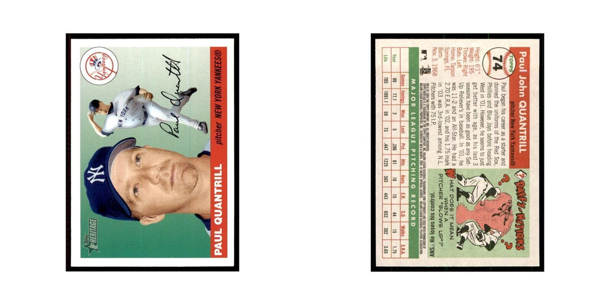 2004 Topps Heritage Paul Quantrill Yankees #74