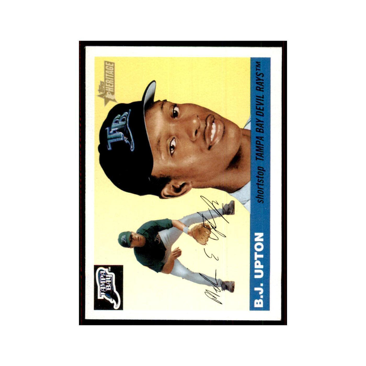 2004 Topps Heritage B.J. Upton Rays #13