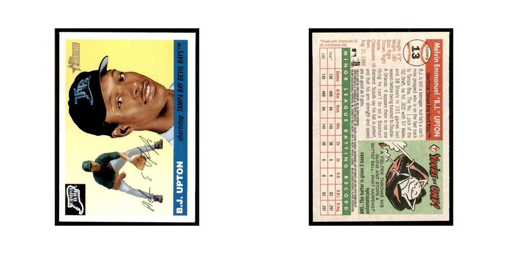 2004 Topps Heritage B.J. Upton Rays #13