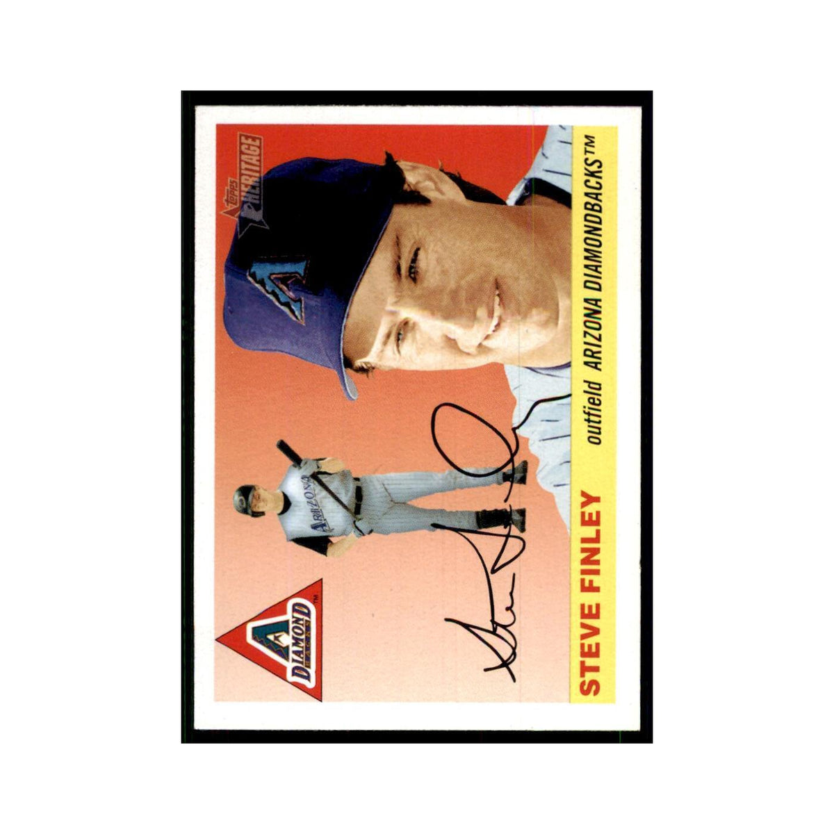 2004 Topps Heritage Steve Finley Diamondbacks #327