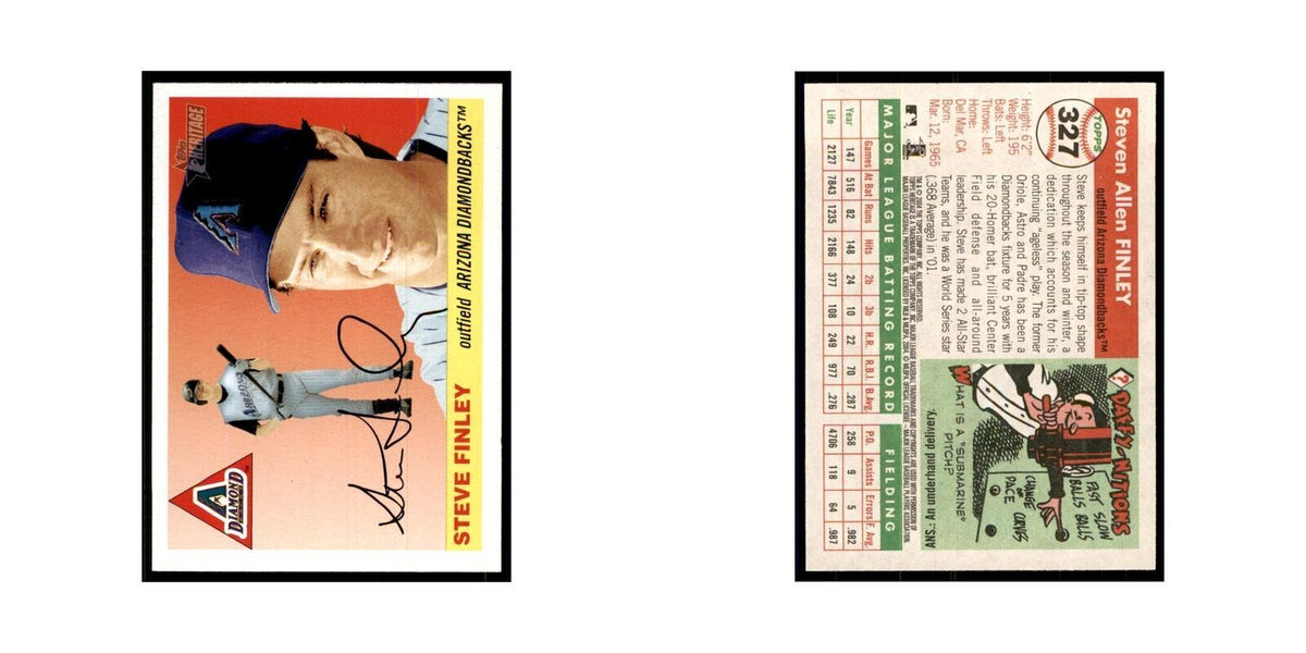 2004 Topps Heritage Steve Finley Diamondbacks #327