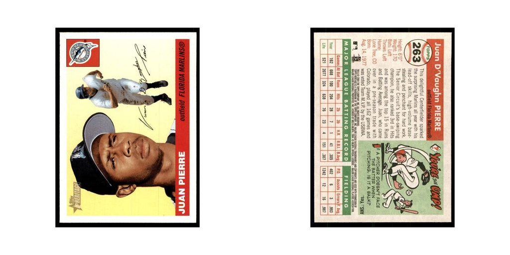 2004 Topps Heritage Juan Pierre Florida Marlins #263