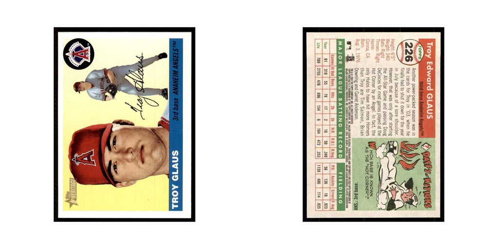 2004 Topps Heritage Troy Glaus Angels #226