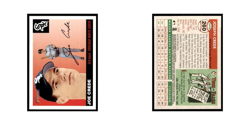 2004 Topps Heritage Joe Crede White Sox #260