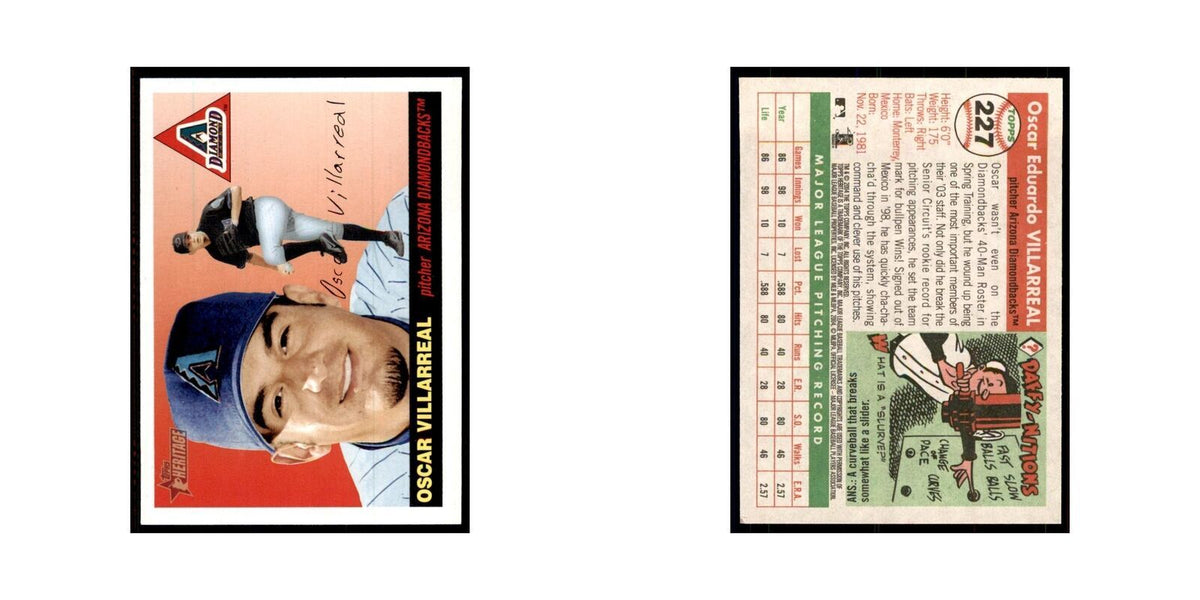 2004 Topps Heritage Oscar Villarreal Diamondbacks #227