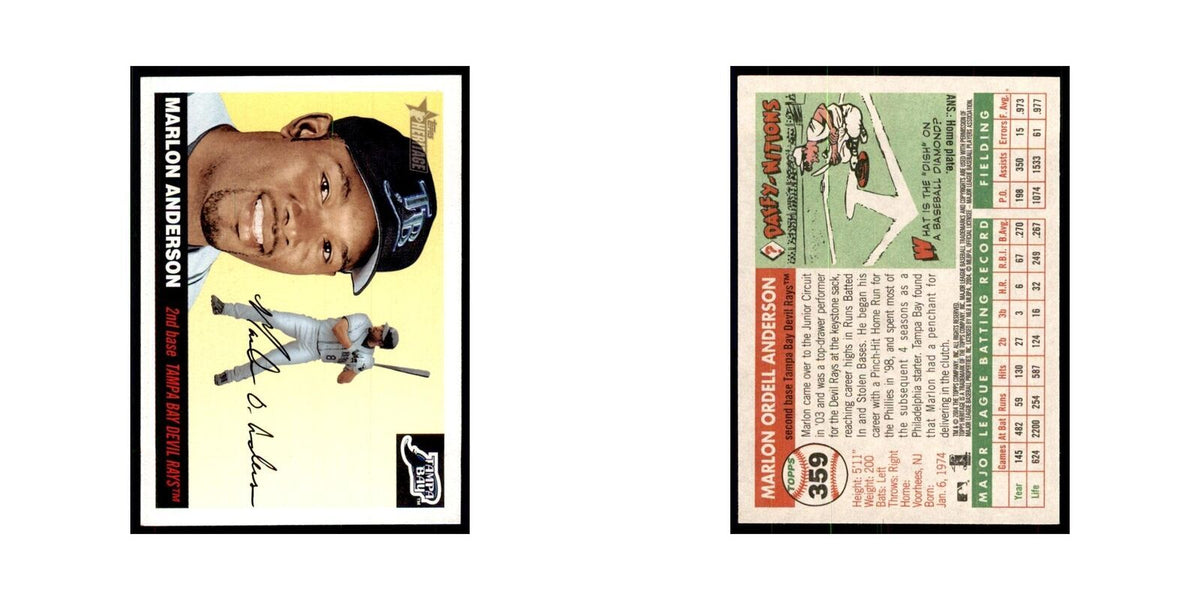 2004 Topps Heritage Marlon Anderson Rays #359