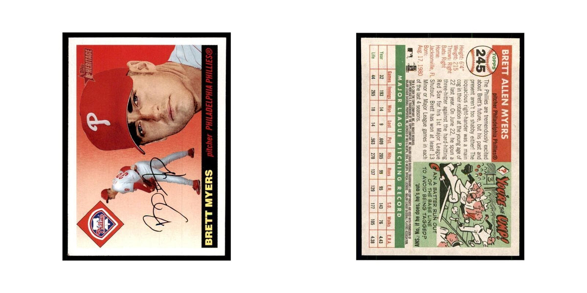 2004 Topps Heritage Brett Myers Phillies #245