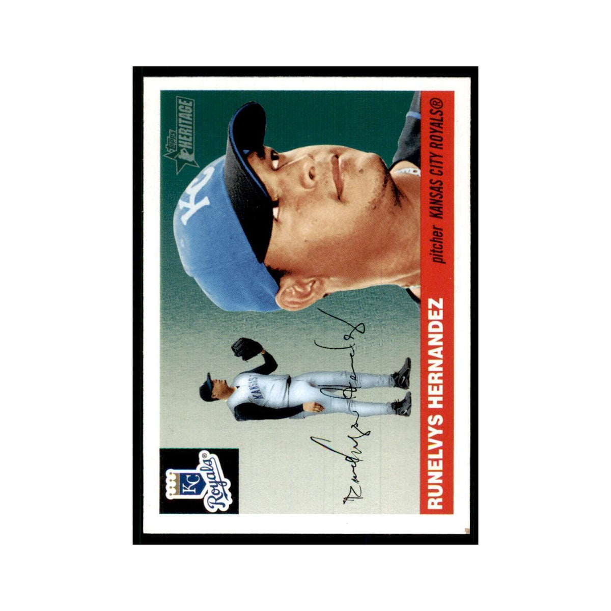 2004 Topps Heritage Runelvys Hernandez Royals #254