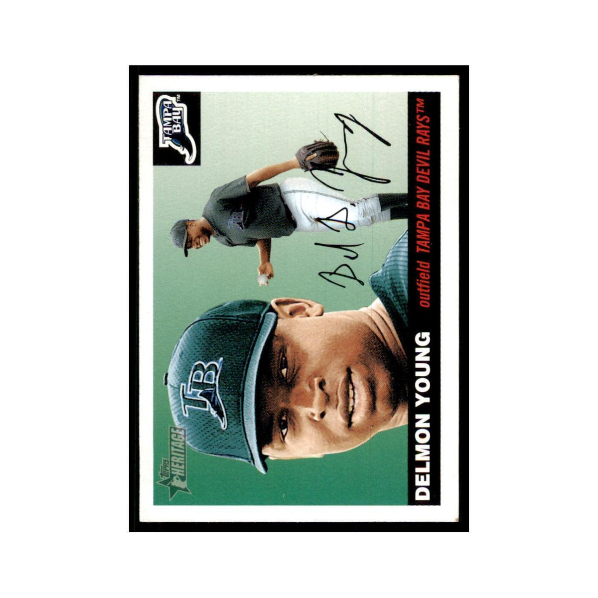 2004 Topps Heritage Delmon Young Rays #279