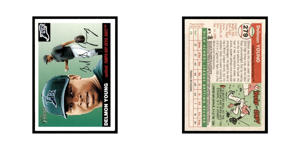 2004 Topps Heritage Delmon Young Rays #279