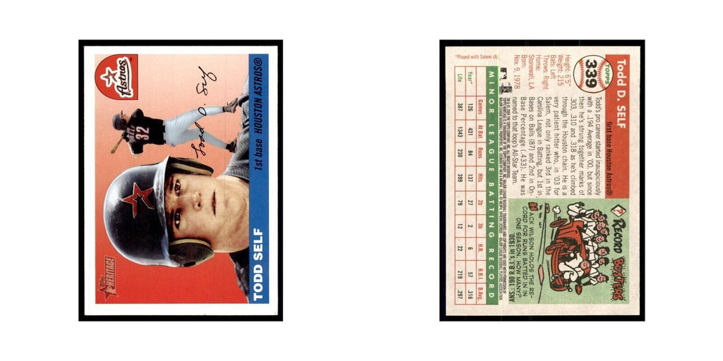 2004 Topps Heritage Todd Self RC Astros #339