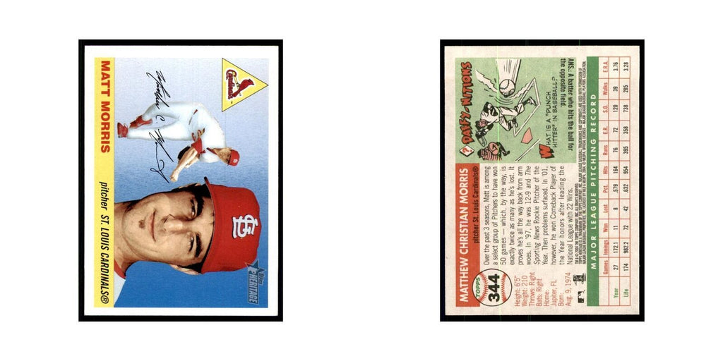 2004 Topps Heritage Matt Morris Cardinals #344