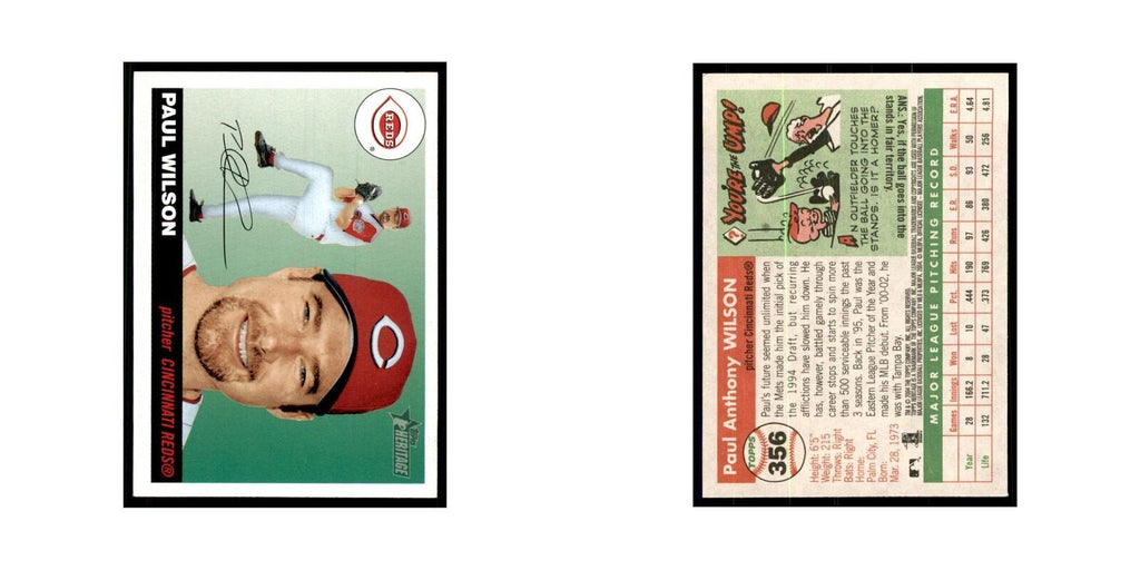 2004 Topps Heritage Paul Wilson Reds #356