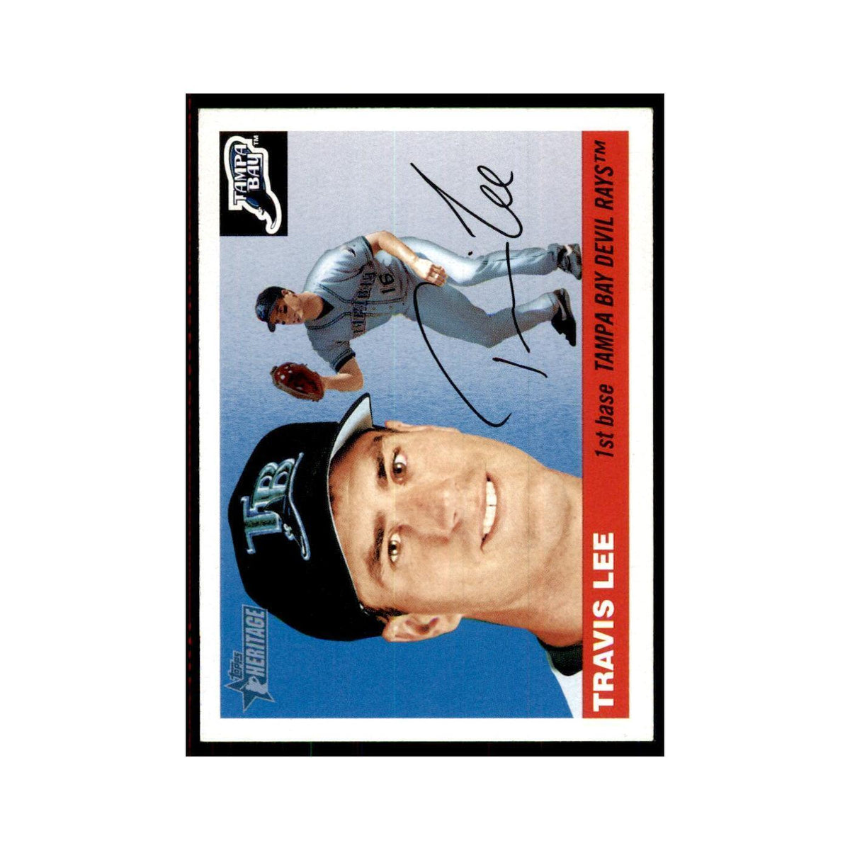 2004 Topps Heritage Travis Lee Rays #192