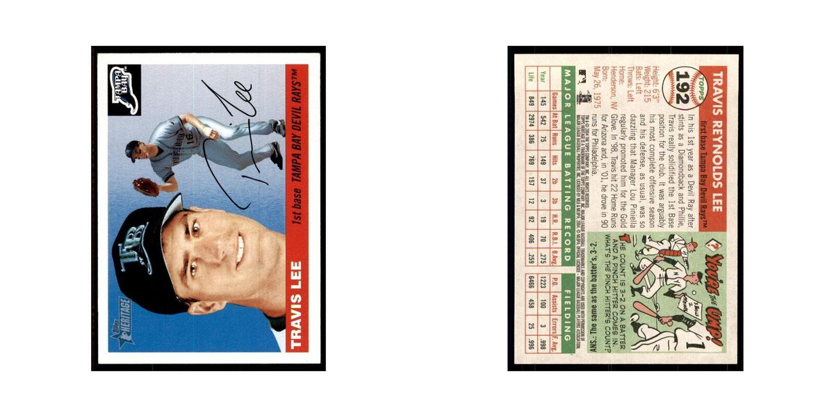 2004 Topps Heritage Travis Lee Rays #192