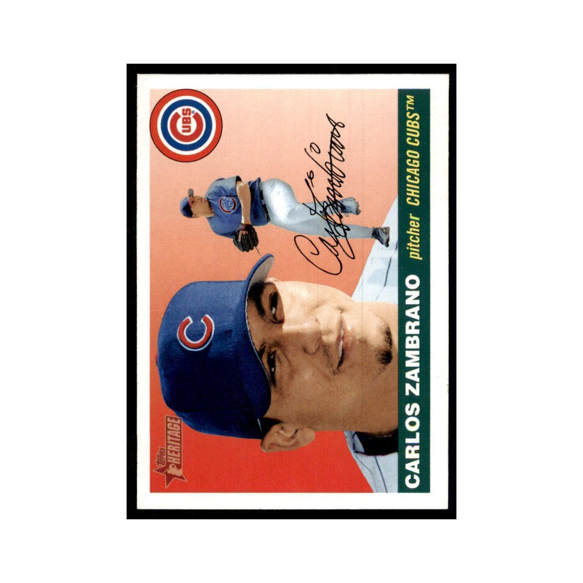 2004 Topps Heritage Carlos Zambrano Cubs #297
