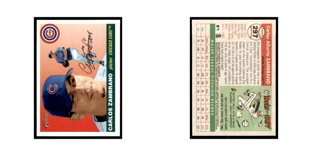 2004 Topps Heritage Carlos Zambrano Cubs #297