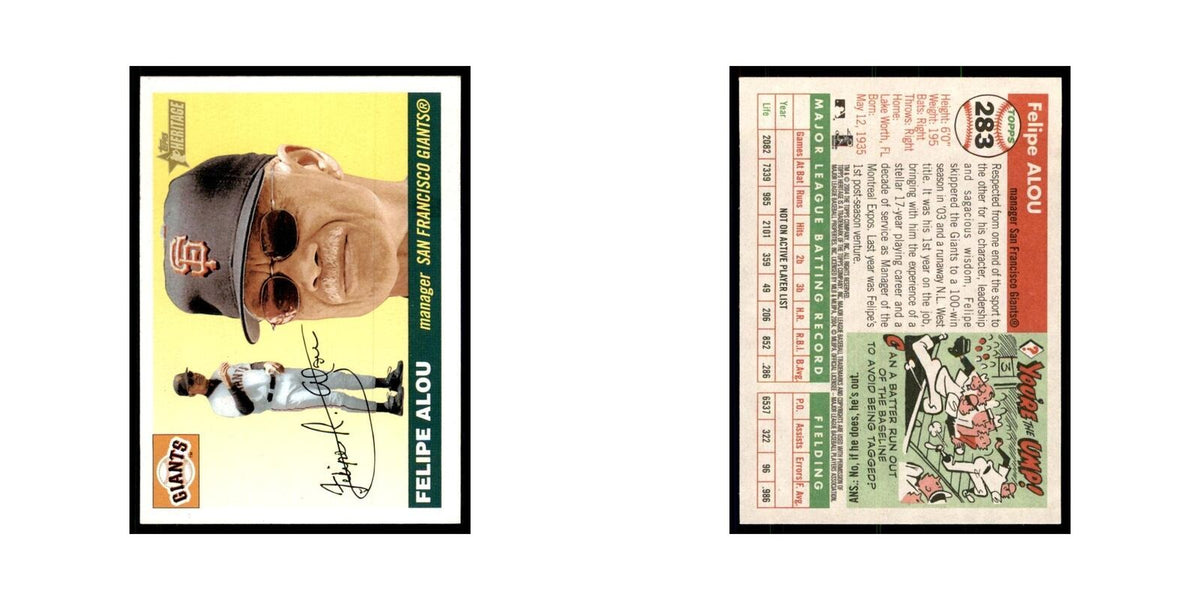 2004 Topps Heritage Felipe Alou Giants #283