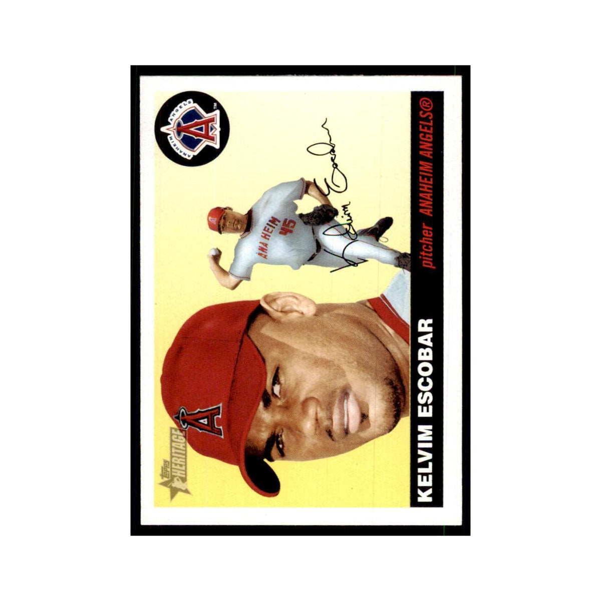 2004 Topps Heritage Kelvim Escobar Angels #336