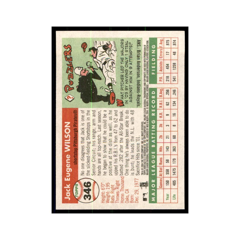 2004 Topps Heritage Jack Wilson Pirates #346