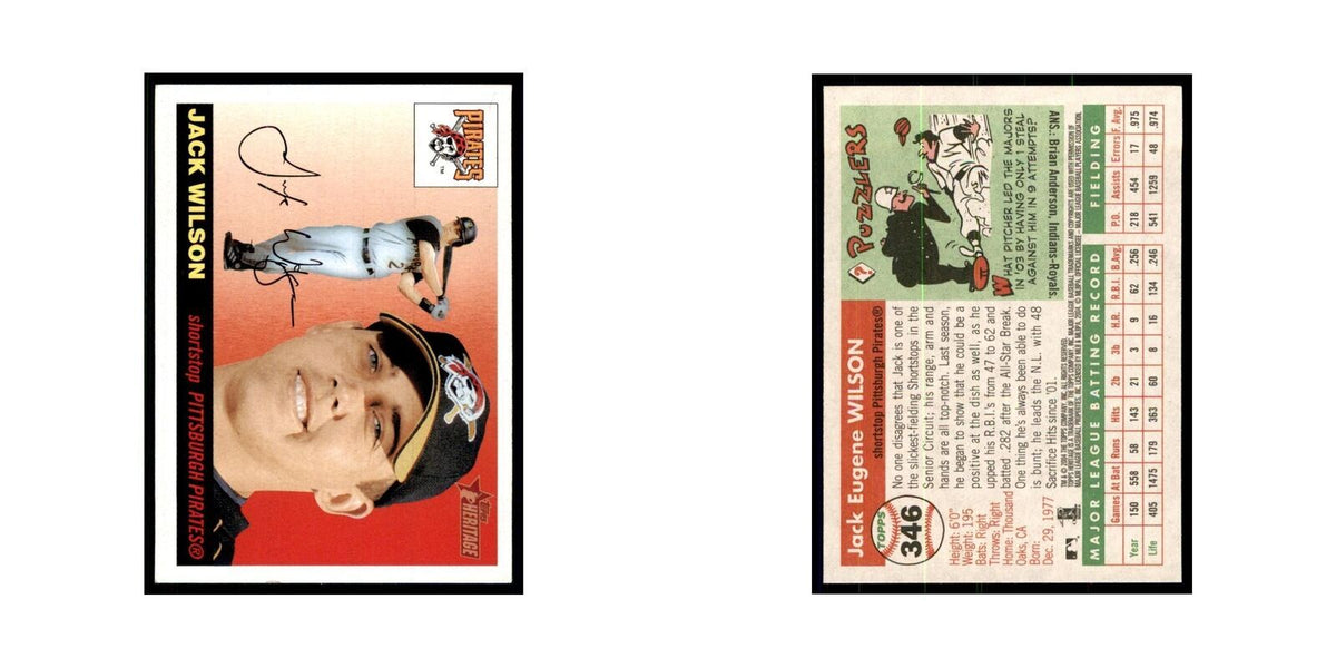 2004 Topps Heritage Jack Wilson Pirates #346