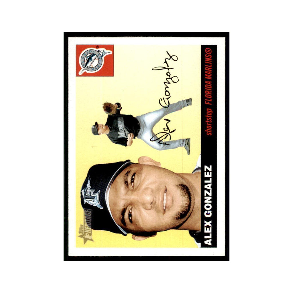 2004 Topps Heritage Alex Gonzalez Florida Marlins #325