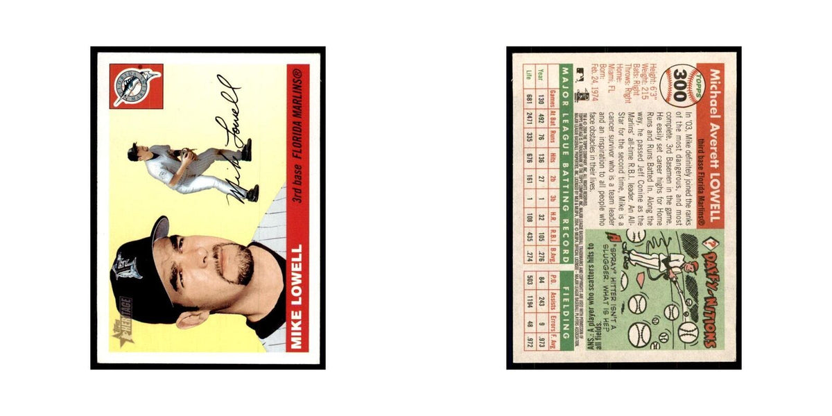 2004 Topps Heritage Mike Lowell Florida Marlins #300