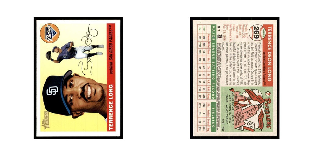 2004 Topps Heritage Terrence Long Padres #269