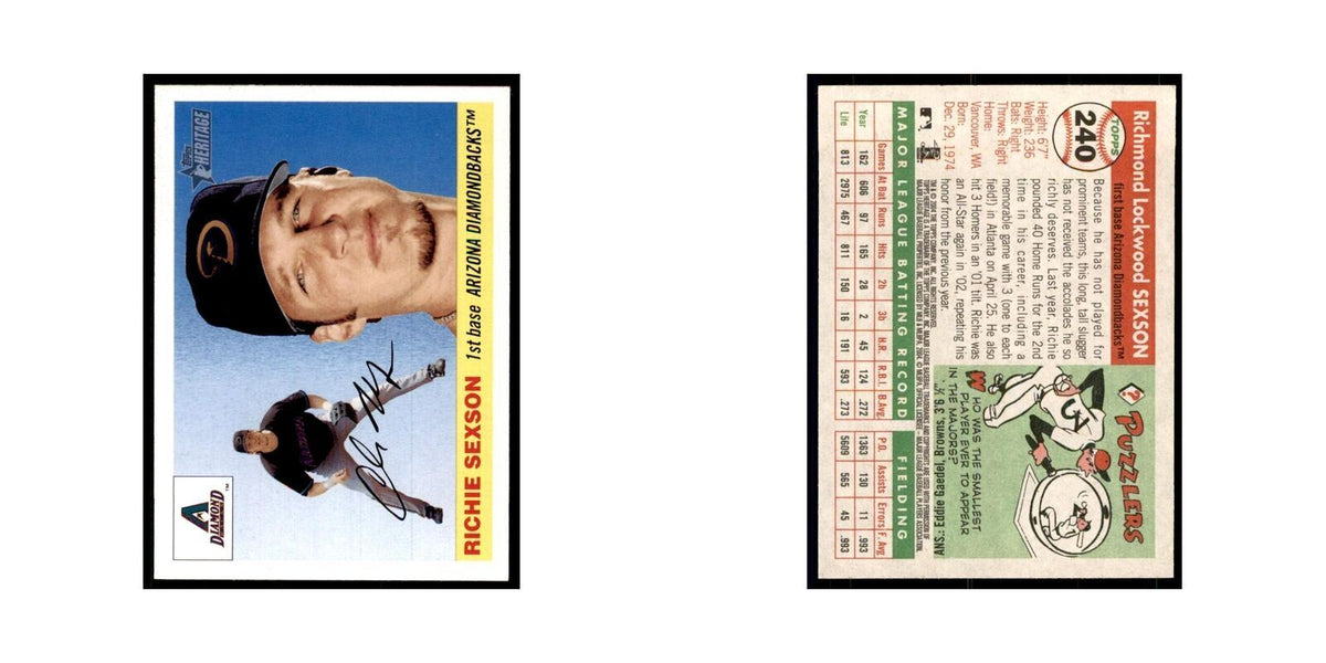 2004 Topps Heritage Richie Sexson Diamondbacks #240