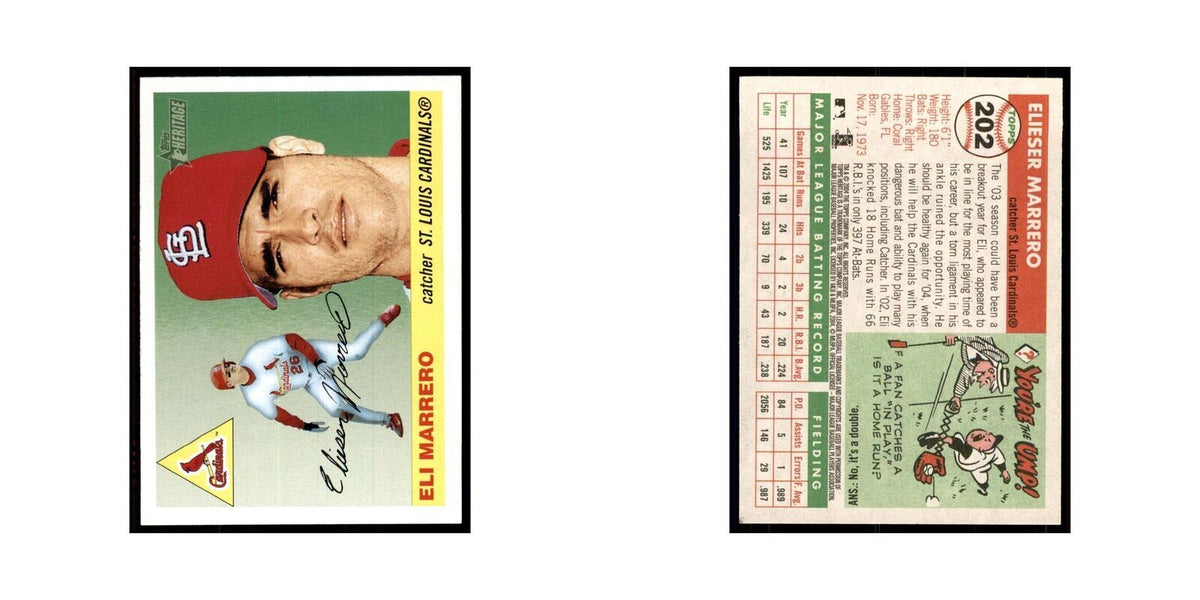 2004 Topps Heritage Eli Marrero Cardinals #202