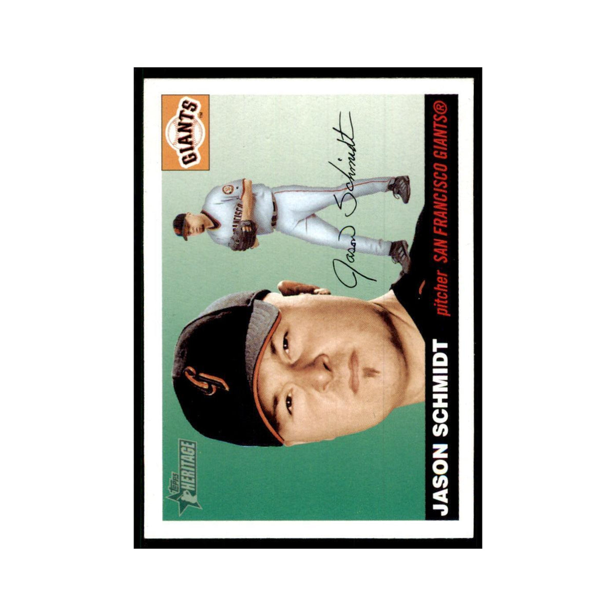 2004 Topps Heritage Jason Schmidt Giants #281