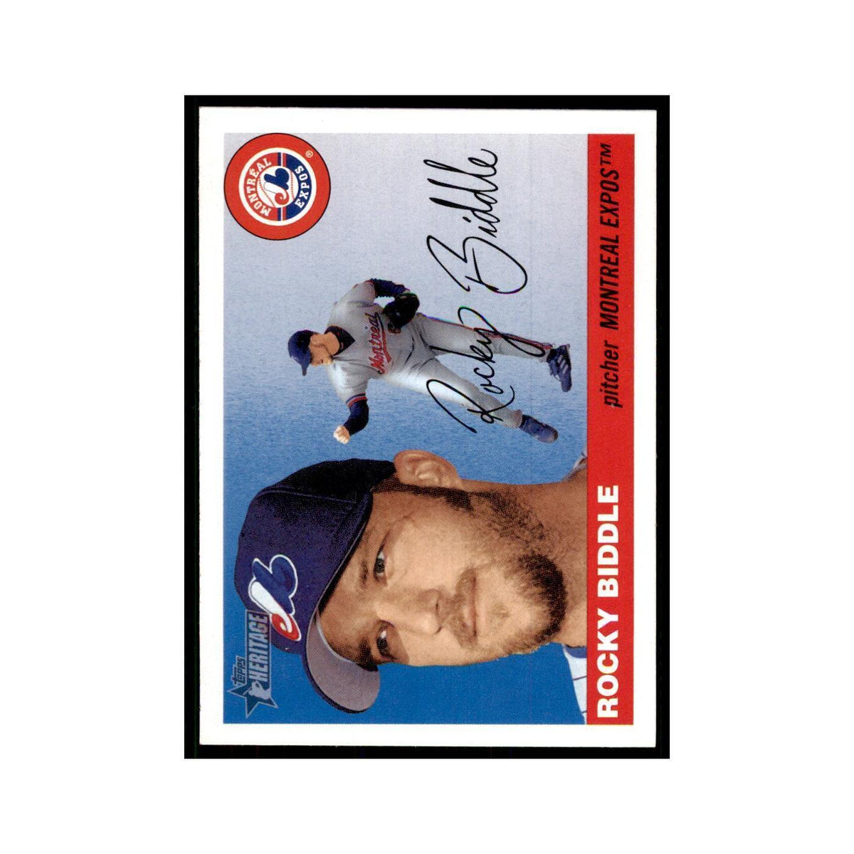 2004 Topps Heritage Rocky Biddle Montreal Expos #267