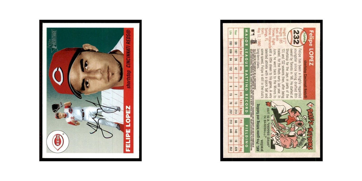 2004 Topps Heritage Felipe Lopez Reds #232