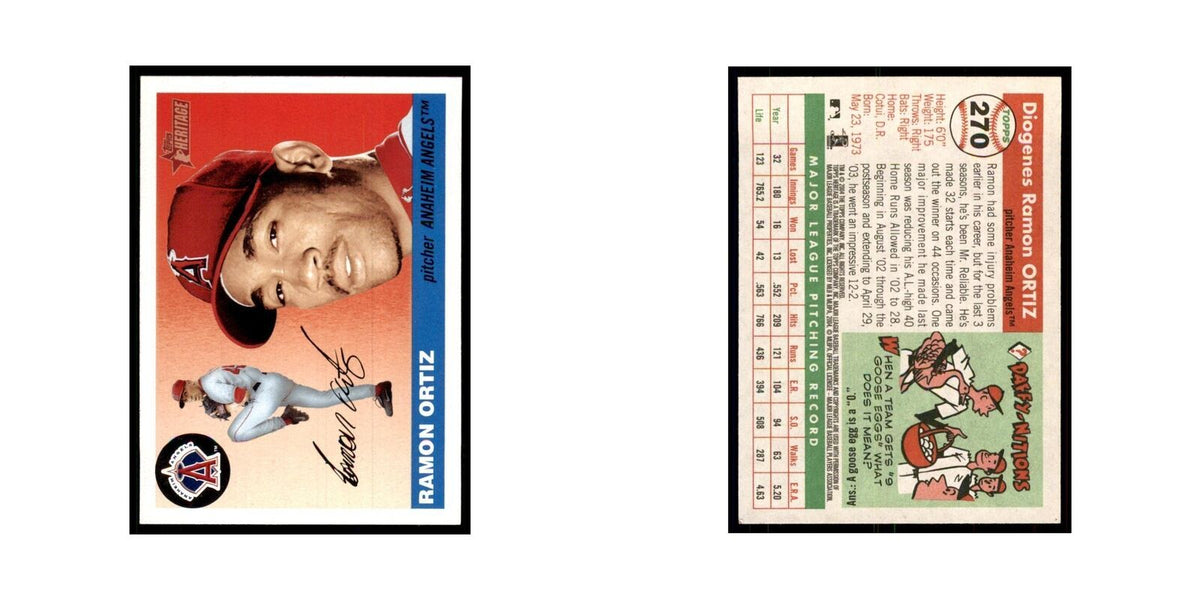2004 Topps Heritage Ramon Ortiz Angels #270