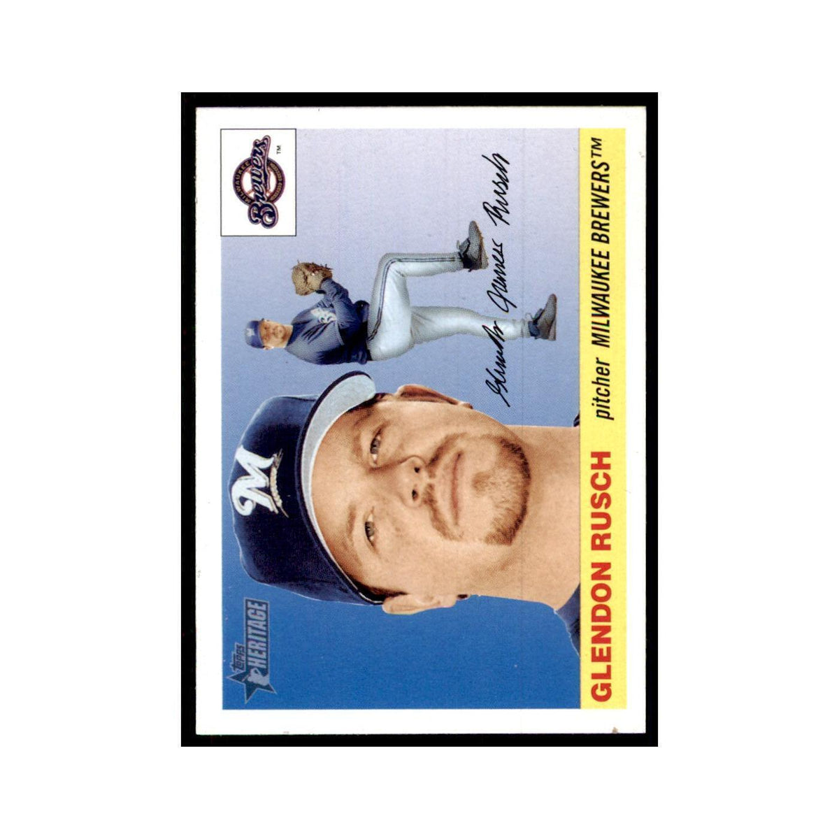 2004 Topps Heritage Glendon Rusch Brewers #302