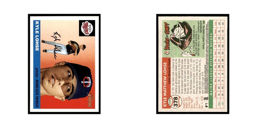 2004 Topps Heritage Kyle Lohse Twins #378
