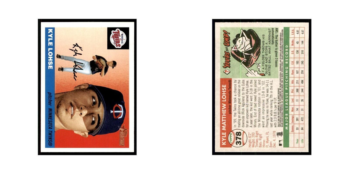 2004 Topps Heritage Kyle Lohse Twins #378