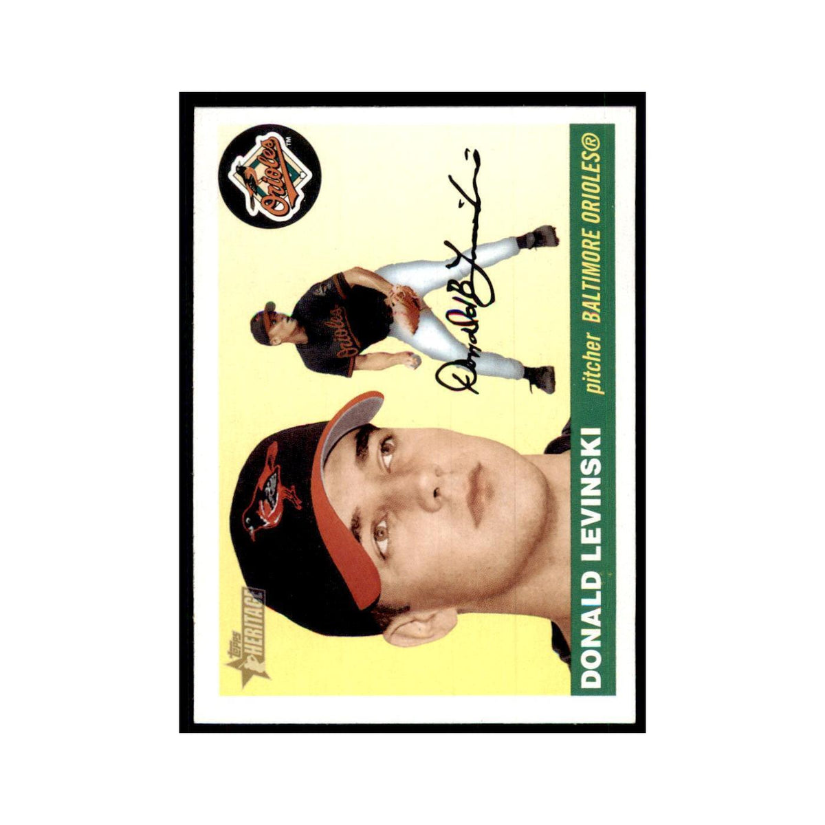 2004 Topps Heritage Donald Levinski RC Orioles #389