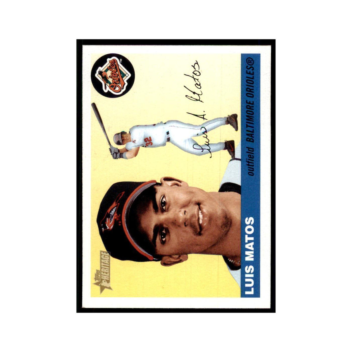 2004 Topps Heritage Luis Matos Orioles #438