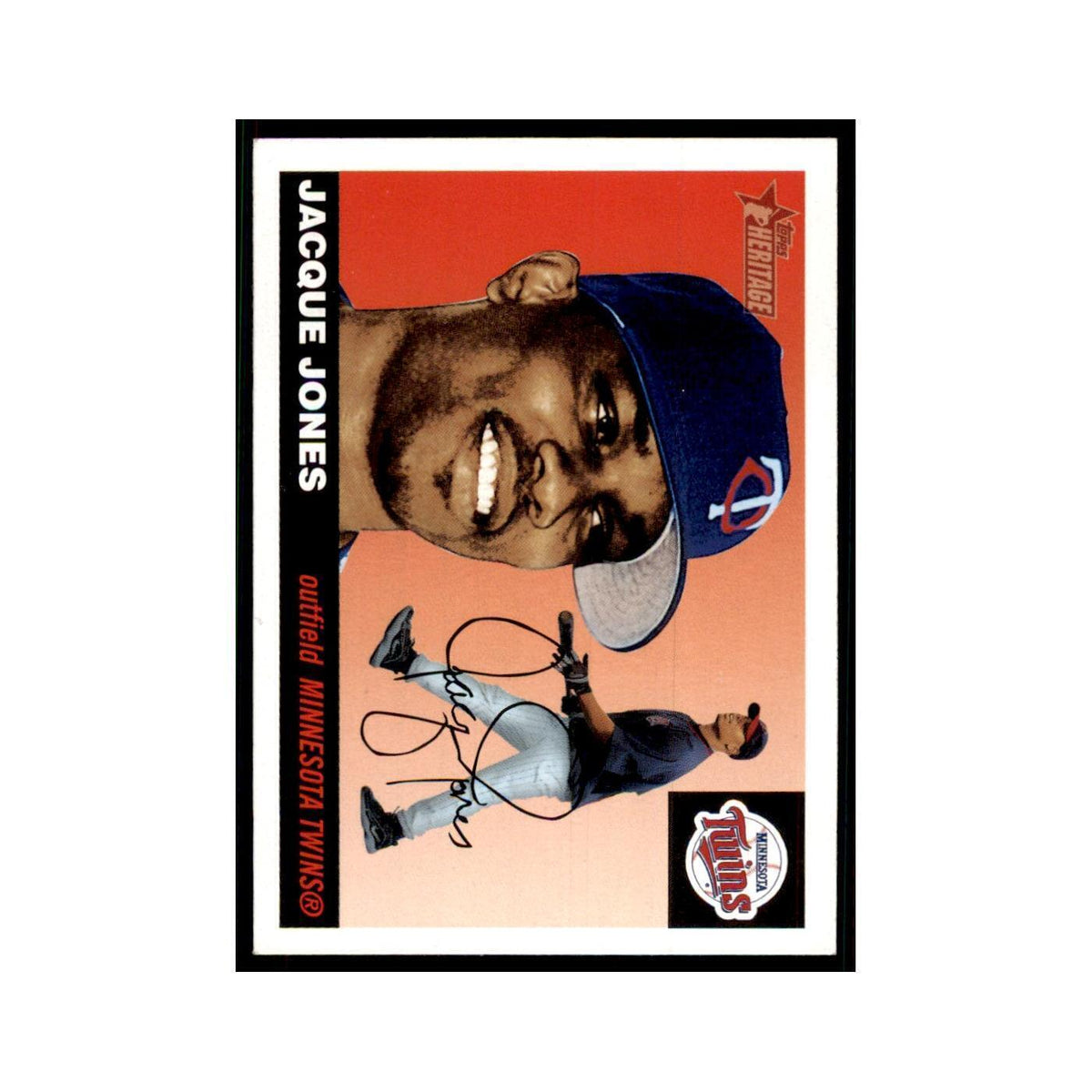 2004 Topps Heritage Jacque Jones Twins #381
