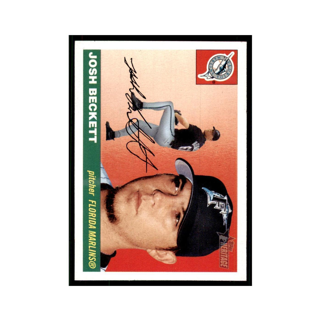 2004 Topps Heritage Josh Beckett Florida Marlins #385