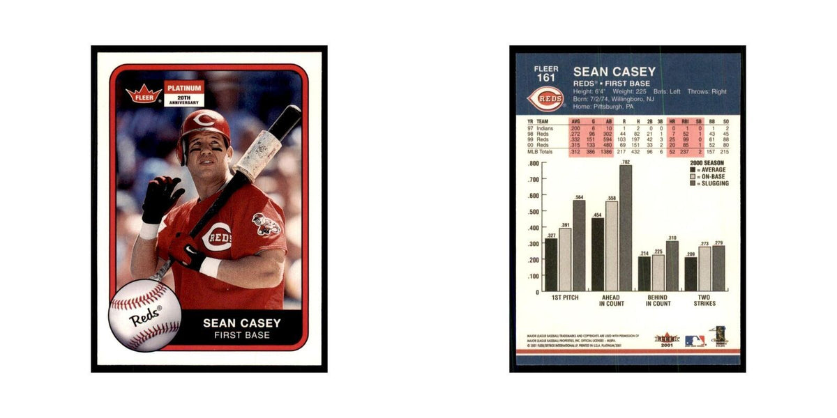 2001 Fleer Platinum Sean Casey Reds #161