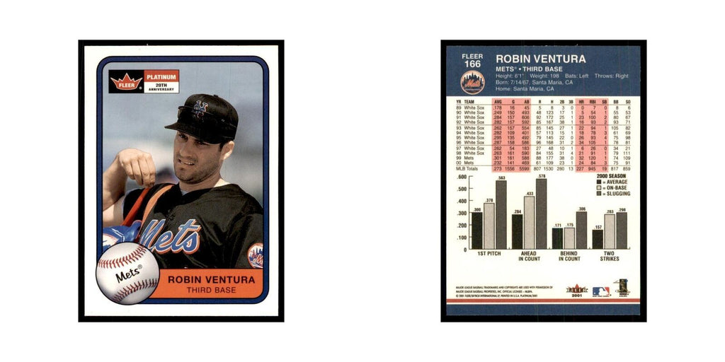 2001 Fleer Platinum Robin Ventura Mets #166